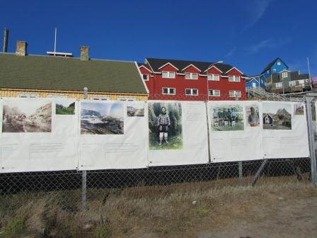 The open air exhibition in Uummannaq